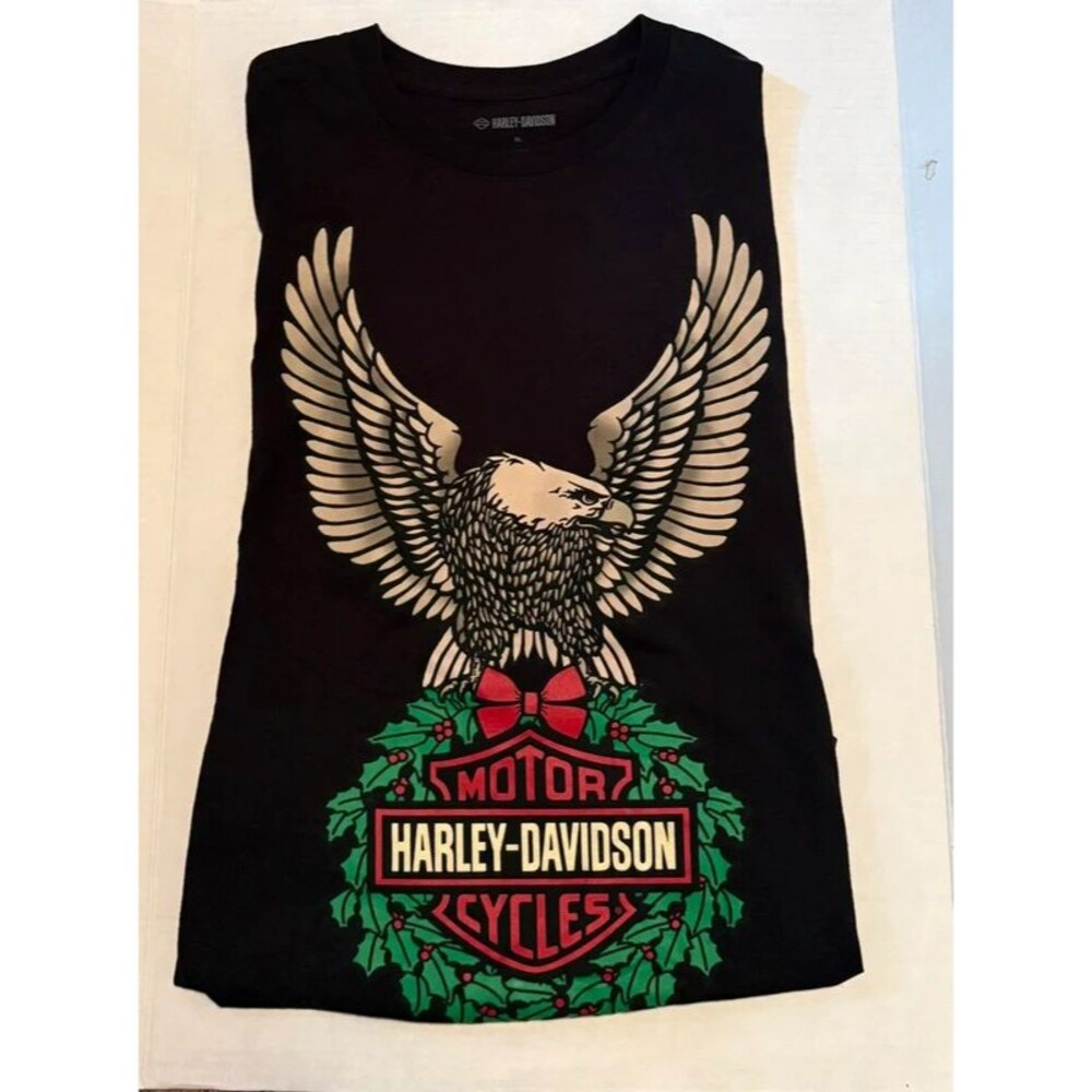 Harley Davidson Men's T-shirt Wreath